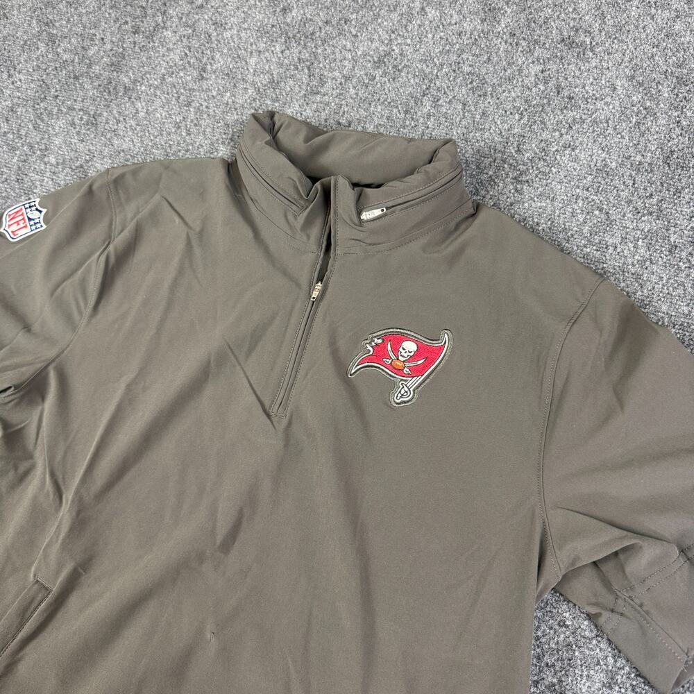Nike Tampa Bay Buccaneers Coach Sideline 1/4 Zip Hooded Jacket Mens Small NWOT